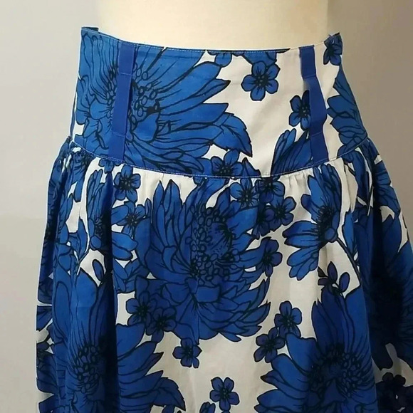 {LondonJean} Chino Floral Print Skirt - Picture 6 of 12